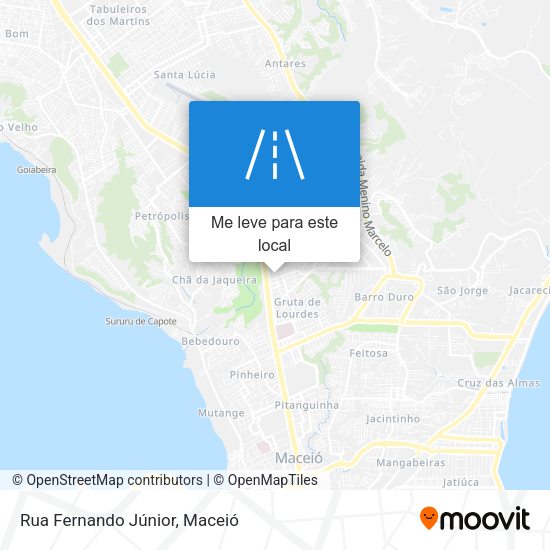 Rua Fernando Júnior mapa