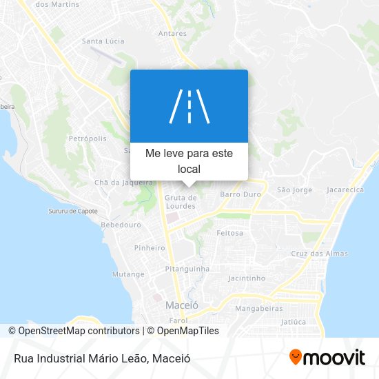 Rua Industrial Mário Leão mapa