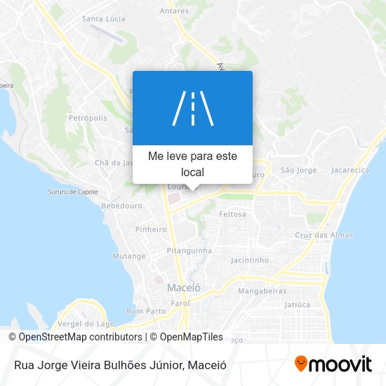 Rua Jorge Vieira Bulhões Júnior mapa