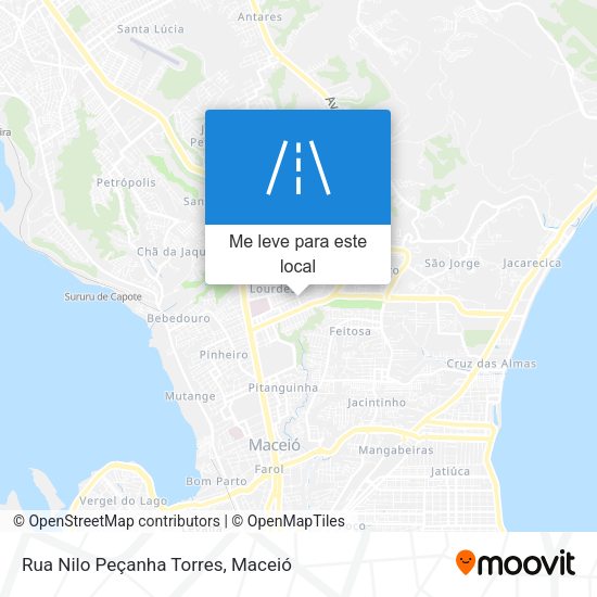 Rua Nilo Peçanha Torres mapa