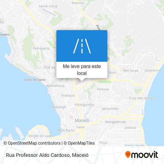Rua Professor Aldo Cardoso mapa