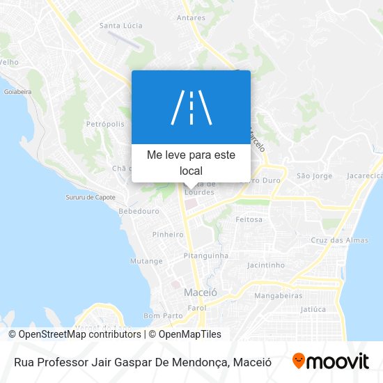 Rua Professor Jair Gaspar De Mendonça mapa