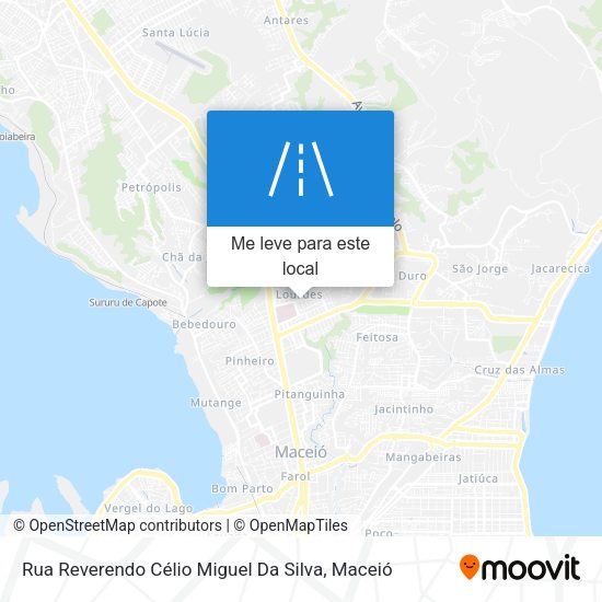 Rua Reverendo Célio Miguel Da Silva mapa