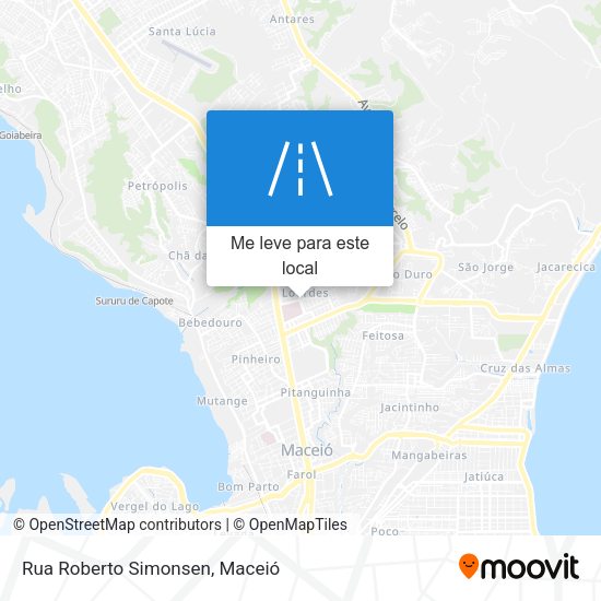 Rua Roberto Simonsen mapa