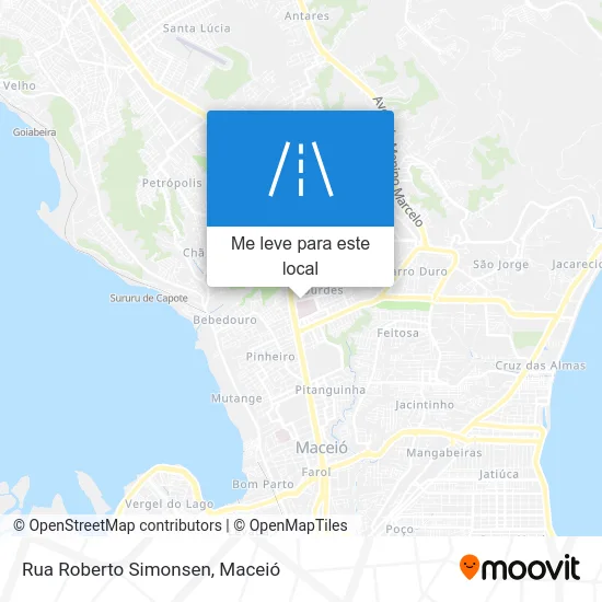 Rua Roberto Simonsen mapa