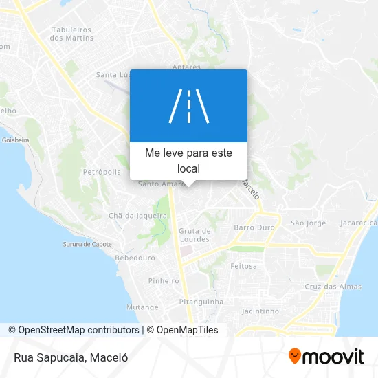 Rua Sapucaia mapa
