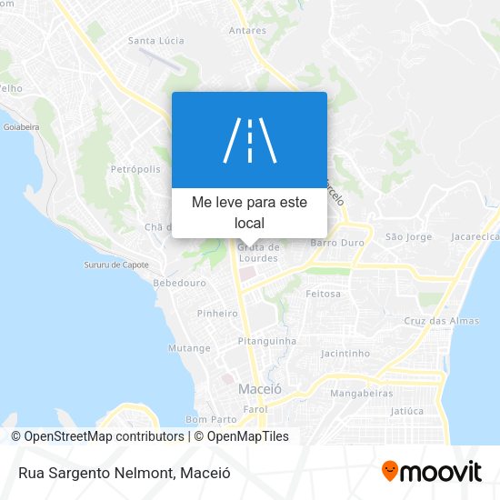 Rua Sargento Nelmont mapa