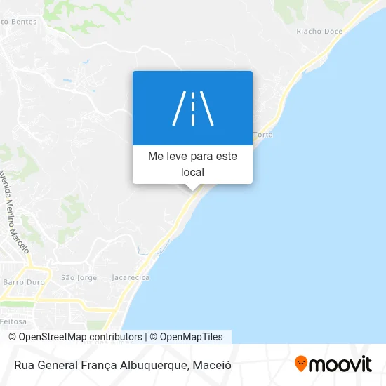 Rua General França Albuquerque mapa