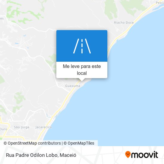 Rua Padre Odilon Lobo mapa