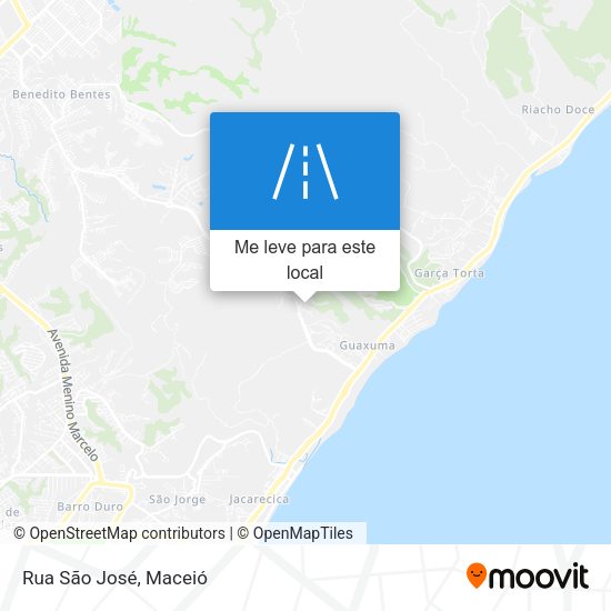 Rua São José mapa