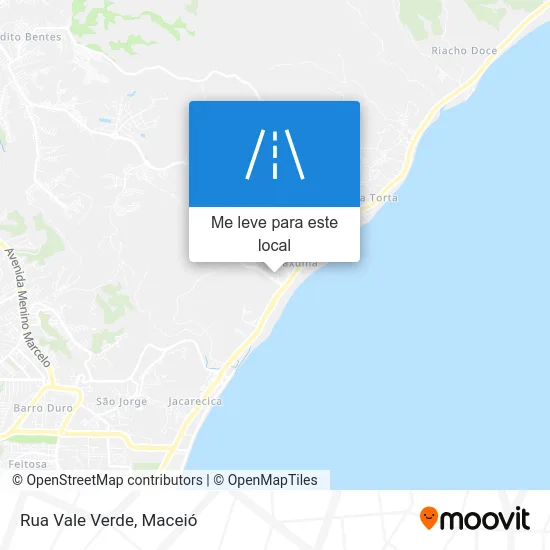 Rua Vale Verde mapa