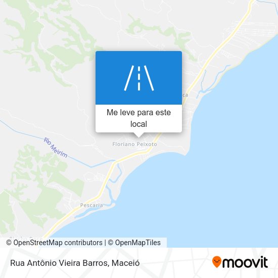 Rua Antônio Vieira Barros mapa
