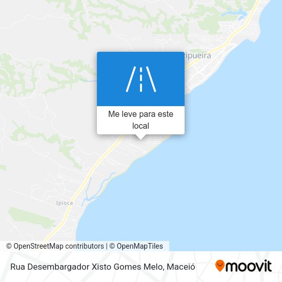 Rua Desembargador Xisto Gomes Melo mapa
