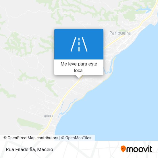 Rua Filadélfia mapa