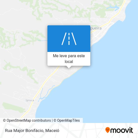 Rua Major Bonifácio mapa