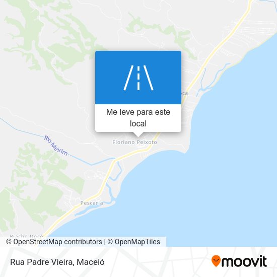 Rua Padre Vieira mapa