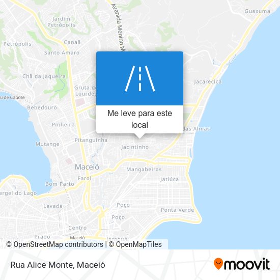 Rua Alice Monte mapa
