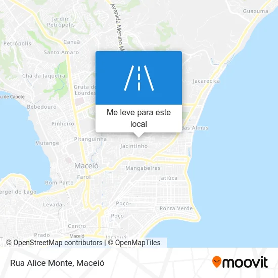 Rua Alice Monte mapa