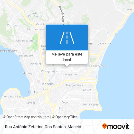 Rua Antônio Zeferino Dos Santos mapa