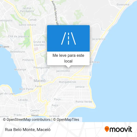 Rua Belo Monte mapa