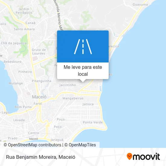 Rua Benjamin Moreira mapa