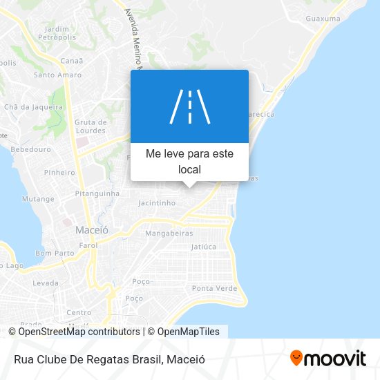 Rua Clube De Regatas Brasil mapa