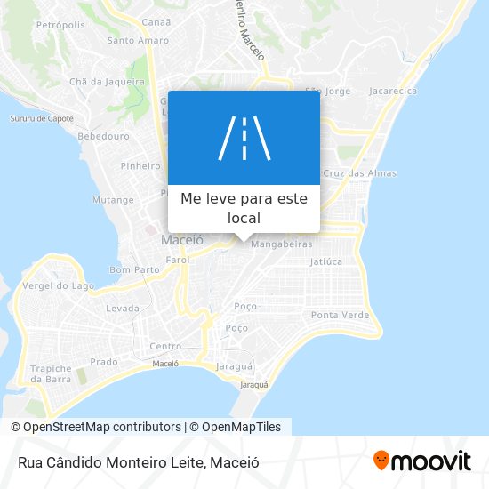 Rua Cândido Monteiro Leite mapa