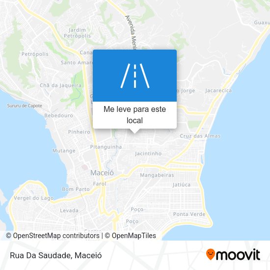 Rua Da Saudade mapa