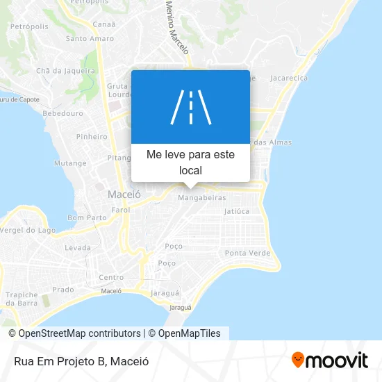 Rua Em Projeto B mapa