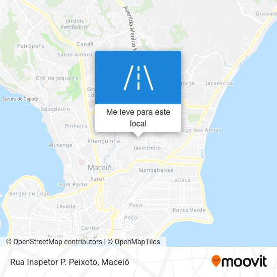 Rua Inspetor P. Peixoto mapa