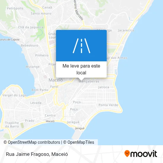 Rua Jaime Fragoso mapa