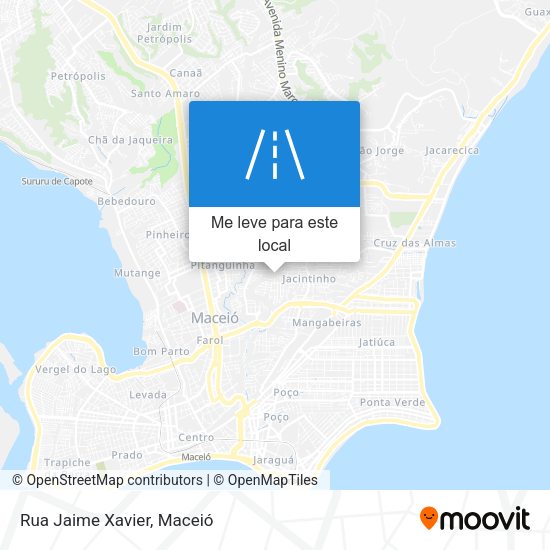 Rua Jaime Xavier mapa