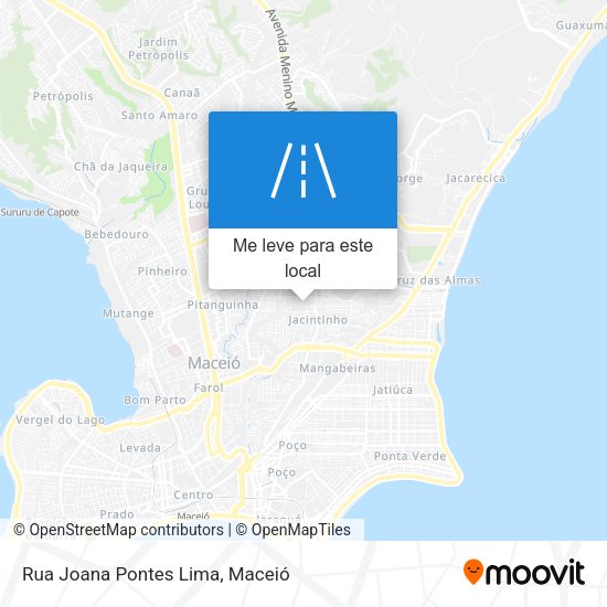 Rua Joana Pontes Lima mapa