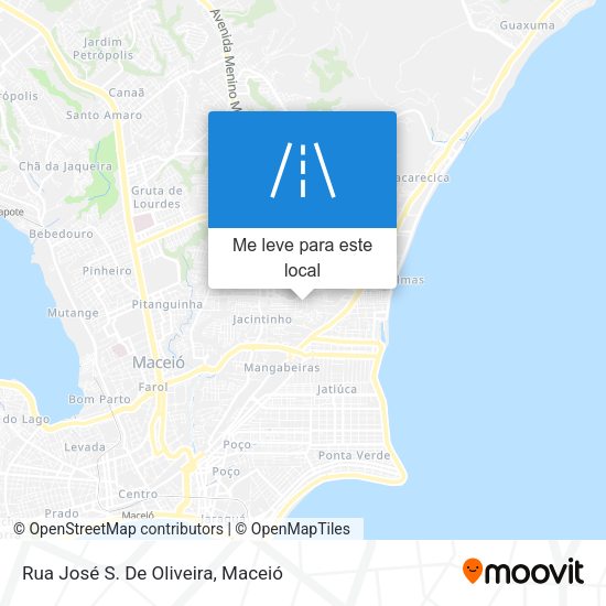 Rua José S. De Oliveira mapa