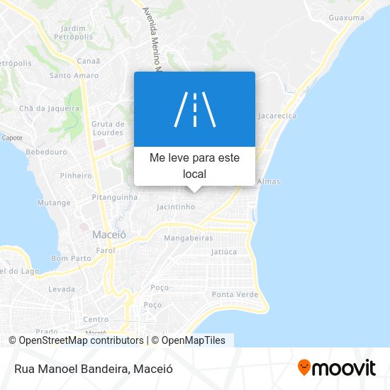 Rua Manoel Bandeira mapa