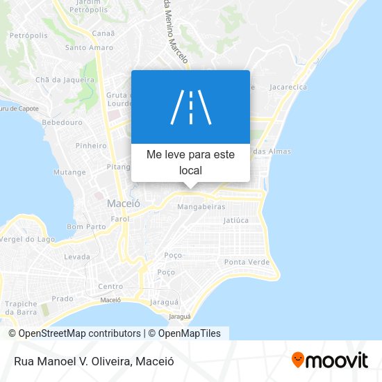 Rua Manoel V. Oliveira mapa