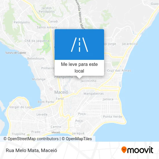 Rua Melo Mata mapa