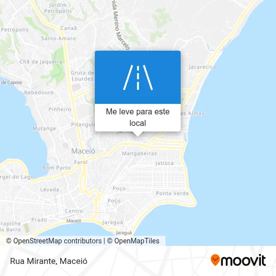 Rua Mirante mapa