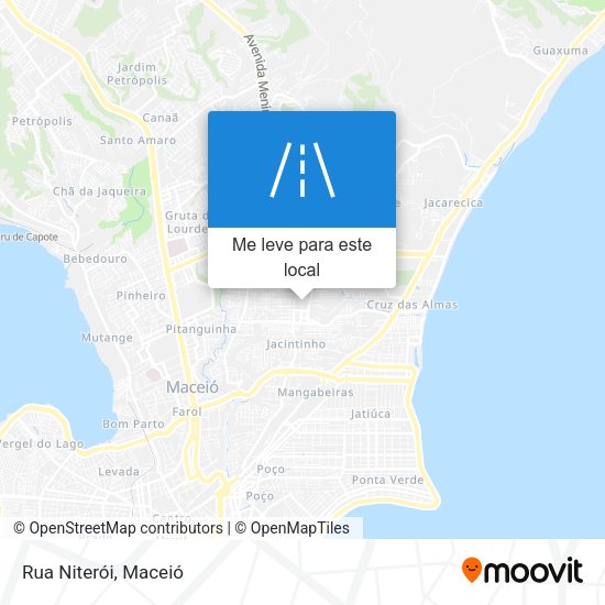 Rua Niterói mapa