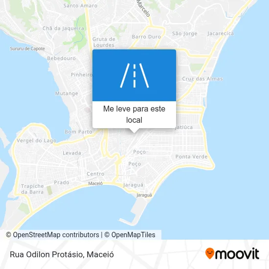 Rua Odilon Protásio mapa