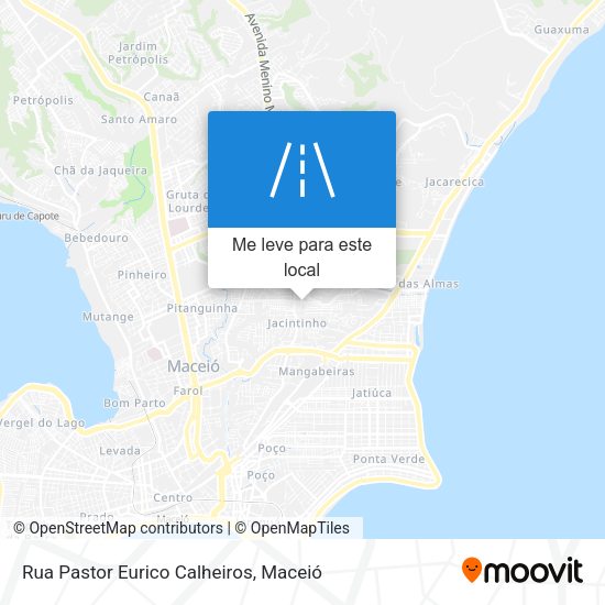 Rua Pastor Eurico Calheiros mapa