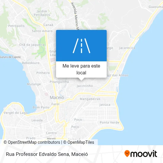 Rua Professor Edvaldo Sena mapa