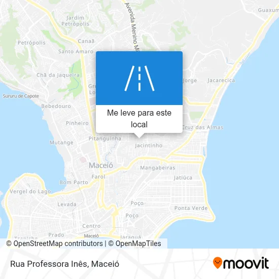 Rua Professora Inês mapa