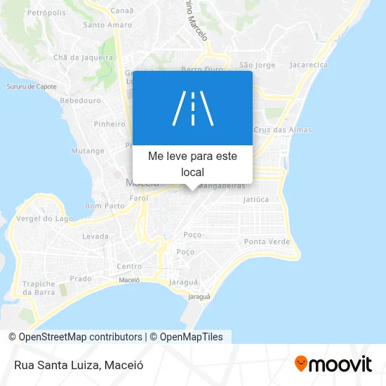 Rua Santa Luiza mapa