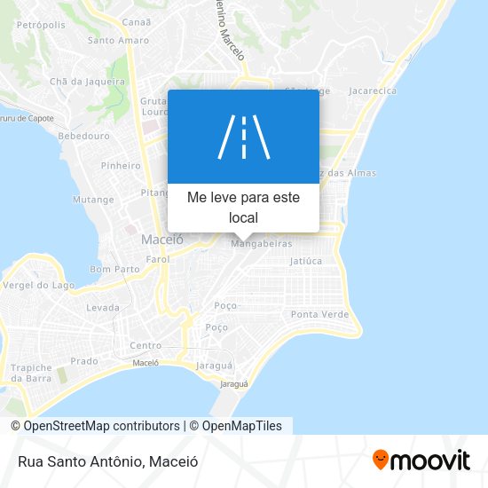Rua Santo Antônio mapa