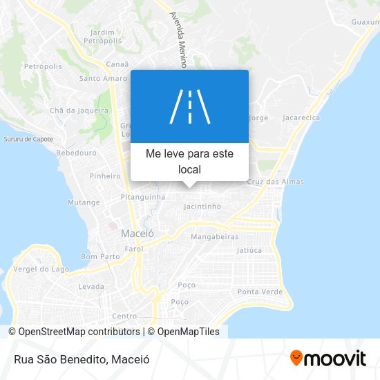 Rua São Benedito mapa
