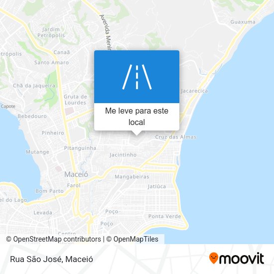 Rua São José mapa
