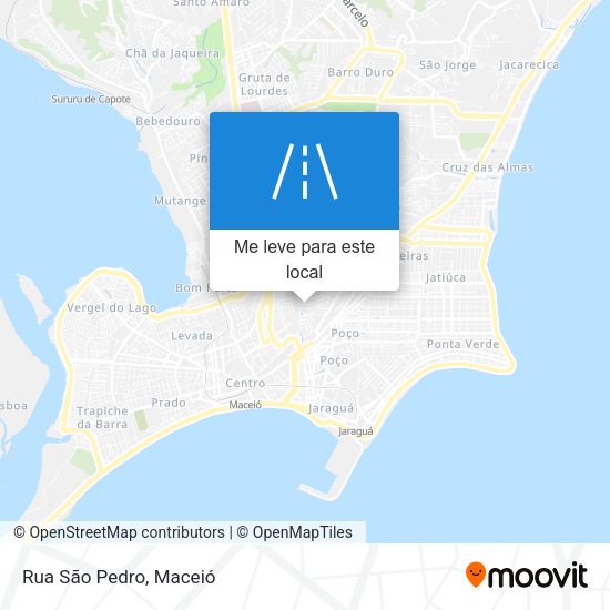 Rua São Pedro mapa