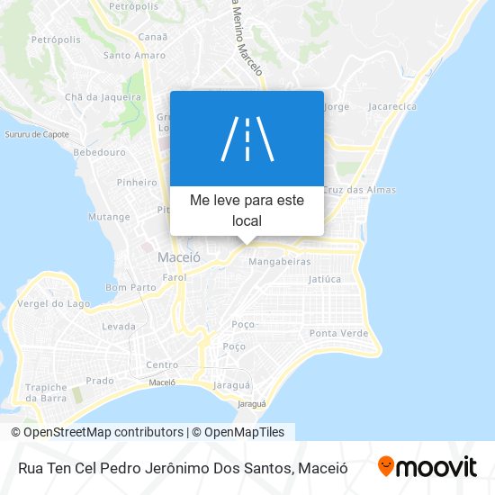 Rua Ten Cel Pedro Jerônimo Dos Santos mapa