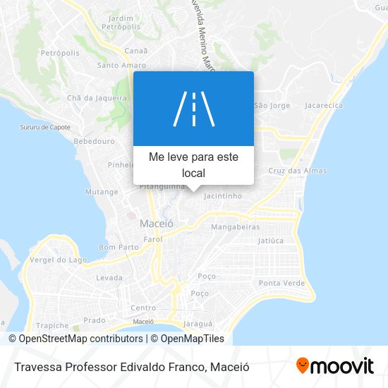 Travessa Professor Edivaldo Franco mapa